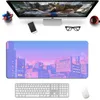 Japan anime purple Game Mat Cute Mouse Keyboard Locking Edge Otaku Computer Desk Pad Learning Office Gaming