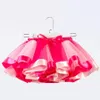 INS New Fashions 12 Colors New Kids Girls Rainbow Tutu Dresses Lined Lace Princess Skirt Pettiskirt Ruffle Ballet Dancewear Skirt