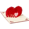 Greeting Cards 3D Up Card Handmade Love Heart Anniversary Valentine Birthday Christmas Postcard