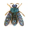 Pins, broscher utsökt 3d bumble bee brosch för kvinnor barn flickor mode smycken tillbehör rhinestone insekt