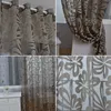 カーテンドレープ3色シアーカーテンチュールジャカード用リビングルームベッドルームパネルキッチンカスタムメイドの家の装飾