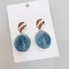 Baumeln Kronleuchter 3 Farben Oval Koreanische Design Wasser Tropfen Form Ohrringe Für Frauen Mode Schmuck Weibliche