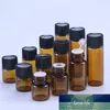 Packing Bottles 100Pcs 1ml 2ml 3ml 5ml Dram Amber Glass Essential Oil Thin Small Brown Perfume Vials Sample Test