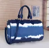 free shopping!new hot 33 size Fashion Color Boston Bag Tie Dye Handle Bag with Should`er Strap Boston Bags for Sale