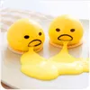 3 PC Vente Chaude Vomissements jaune d'oeuf Anti Stress Jouets paresseux jaune frère décompression Slime Creative Prank Cadeaux Pour Enfants drôle Jouets Y220308