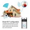 Smart Home Video Dörrklocka Wifi Kamera Trådlöst samtal Intercom Tvåvägsljud för dörrklocka Ring för telefon Hemsäkerhetskameror H1111