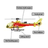 Los mejores 663pcs Bloques de construcción de aviones de alta tecnología Helicóptero militar Aeropuerto Brigada Brigada Ladrillos Iluminar juguetes para niños