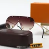 Neue Limted Edition Design-Sonnenbrille für Männer und Frauen, luxuriös, 2304, Metall, Vintage-Designer-Sonnenbrille, modischer Stil, quadratisch, rahmenlos, U325g