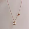 Chokers Luxury Jewelry Rose Gold Stainless Steel Hourglass Love Necklace Heal22