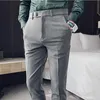 Мужские костюмы Blazers Slim Fit Bants для мужчин 2021 Бизнес повседневные брюки Классические офисные панталон Homme Classique Party Social Frome