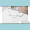 Chokers Kettingen Hangers Sieraden Mode Snake Chain 925 Sterling Sier Advertenties Valentine Gift Dames Jewerly Drop Levering 2021 E0L5V