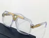 Vintage vierkante bril frame voor mannen goud zwart heldere lens bril brillen mannen mode zonnebrillen frames met doos