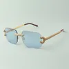 Micro-paved diamond claw sunglasses 8100823 with classic lenses, size: 56-18-140mm