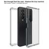 Folding Reinforced Corners Shock Absorption Air Cushion Cases Crystal Acrylic Hard PC Clear Shockproof Protective For Samsung Galaxy Z Fold 2 3 4 5 5G Fold5 Fold4