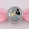 Bracciale in argento sterling 925 in kit per la creazione di gioielli Disny miky mini mouse charm pop perline braccialetto a catena per donna adulti set da polso da uomo scatola collana fai da te adatta allo stile europeo