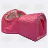 Индивидуальные цветные PVC комната надувной иглу домой для купола Igloo, розовый цветной пузырь для вечеринки с герметичными структурами для наружного