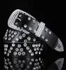 simon genuine leather men bling belts with rhinton012343919572