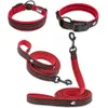 Truelove Mesh Nylon Pet Dog Collar e Leash Set Collana per cuccioli riflettenti Black Terrier Doberman Y200515