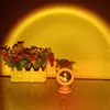 Sonnenuntergang-Projektorlampe, Regenbogen-Atmosphäre, LED-Nachtlicht für Zuhause, Schlafzimmer, Café, Hintergrund, Wanddekoration, USB-Tischlampe