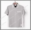 패션 2021 TB Thom 브랜드 셔츠 남성 캐주얼 슬림 코튼 셔츠 여름 반소매 대비 컬러 폴로 의류