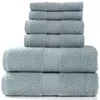 Set da bagno di lusso asciugamano, 2 asciugamani grandi, 2 pasti a mano. Asciugamani da bagno altamente assorbenti di cotone morbido di alta qualità