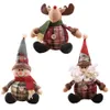 Snowman Doll Merry Chirstmas Decor for Home Ornaments Santa Claus Christmas Accessories Navidad Noel Kerst Y201020