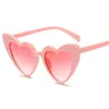 Lunettes de soleil mode forme de coeur femmes 2021 produits tendances noir rose lunettes de soleil transparentes Feminino