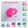 1-3finger pen holder Children Writing Pencil Pen Holder Kids Learning Practise Silicone write Aid Posture Correction Device for Students T10I121