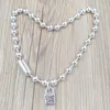 Gioielli con ciondoli fai-da-te UNO De 50 Collana a catena in argento sterling 925 per donna Uomo Catene Set lungo Regali di compleanno di Natale Ciondolo stile Europa COL1390MTL0000U