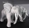 Modelo branco inflável personalizado da mascote do elefante 2m do elefante do elefante do elefante 2m para a mostra da parada