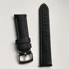 Watch Bands 20 21 22mm Handmade Thick Section Black Strap Band Genuine Leather Men's Belt Upscale Texture Cowhide Watchbands Deli22