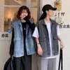 Femmes Denim gilet Hong Kong saveur denim veste femme version coréenne lâche outillage gilet étudiant printemps automne gilet 210526