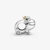 Nowy przyjazd 100% 925 Sterling Srebrny dwukolorowy Prince Charm Fit Fit Original European Charm Bransoletę Modna Akcesoria 242M