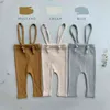 Children Leggings Cotton Elasticity Pants For Girl And Boy Pp Pants Baby Strap Overalls Cute born Toddler Pants 211028