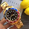 Nowa luksusowa marka męska zegarek GMT ceramiczna ramka męska mechaniczna automatyczna stal ze stali nierdzewnej zegarki zegarki sportowe zegarki Roless na rękę