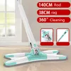 Newx-type vloer mop 360 graden thuis schoonmaak tool met herbruikbare microfiber pads voor hout keramische tegels zee verzending RRB13157