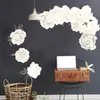 Pivoine Rose Fleurs Mur Art Autocollant Chambre Salon Papier Peint DIY Decal Chambre Décoration Cadeau Stickers Muraux 7 Designs BT6451