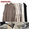 mens knit hoodie