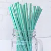 Paper Straws Glitter Solid Color Baby Shower Environmental Straws Wedding Birthday Party Kid Drinking Straw 25PCS/LOT ZYY750