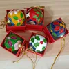 Colorful Cloisonne Enamel Filigree 40mm Ball Ornaments Chinese Small Decorative Items Gifts Christmas Tree Hanging Decor Bag Key Charms
