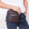 Vintage lederen tassen voor man echt crossbody mannen casual single shoulder mannelijke kleine mannen boodschapper