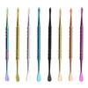 Palenie metalowe narzędzie Dab Dry Herb Waporyzator PP Torba Kolorowa Dabber Wax Remover Cleaning Gold/Srebr/Rainbow/Blue/Rose Gold/Red Kolor 117 mm