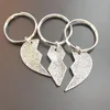 Keychains 3 st/set hjärtbrutna tikar för evigt nyckelring Keyring smycken gåva för kvinnor vänner charm kawaii accesorios miri22