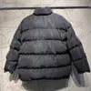 Kvinnor Down Jacket Klassisk Vinter Parka Letter Tryckt Dubbelkasse Outwear Paris Mode Gentlemen Stand Collar Warm Coat