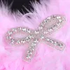 Aletto di piume di neonato con il fotographia del fascia dell arco del rhinestone Puntelli dei puntelli dell infant bettle Angel Fata Pink Costume bianco Pop BAW10