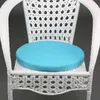 45cm Outdoor Waterproof Round Chair Cushion with Filling Replacement Deep Seat for Patio Furniture Bench 211203