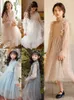 Kids Girl 10 12 years Elegant Party Christmas Long Dress Sequined Princess Birthday Ball Gown Children Dress Teenage Costume Q0716