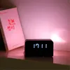 Outros relógios Acessórios Multi-Fuction LED Night Light Colorful Gradient Despertador Creative Home Digital