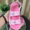 Designer Women Sandals Mimi Double G Flip Flip Flip Slipeggiatori in gomma Slifori regolabili Candy Candy Slide Sandalo