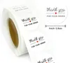 500 pcs/roll Round thank you for ordering Labels sticker store gift white label stickers